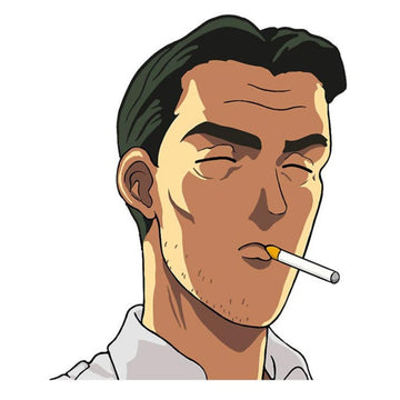 Initial D 'Bunta | Smoking' Vinyl Car Sticker