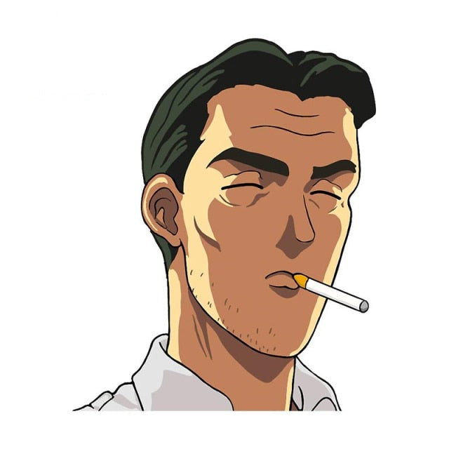 Initial D 'Bunta | Smoking' Vinyl Car Sticker