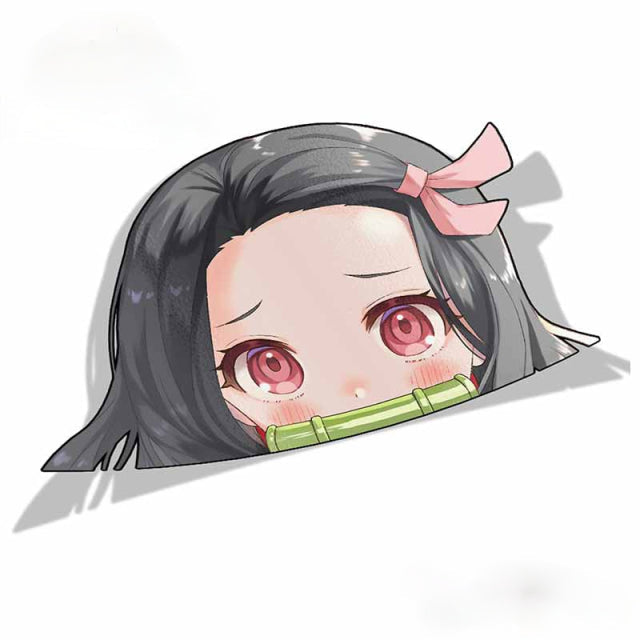 Demon Slayer 'Nezuko | Shadow 1.0' Vinyl Car Peeker Sticker