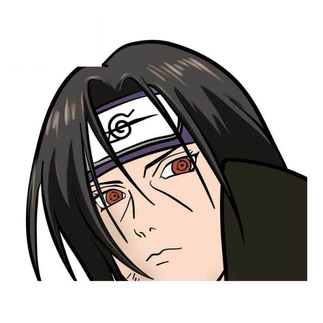 Naruto 'Itachi | Triple Tomoe Sharingan Eyes' Vinyl Car Peeker Sticker