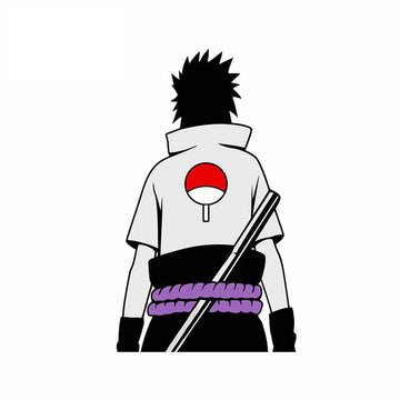 Naruto 'Uchiha Clan Logo | Sasuke's Back' Vinyl Car Sticker