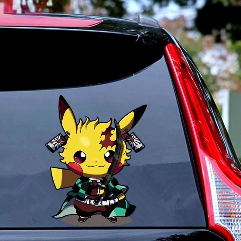 Pokémon 'Pikachu x Tanjiro' Vinyl Car Sticker