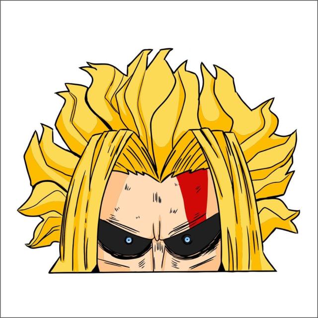 My Hero Academia 'All Might | Forehead' Vinyl Car Peeker Sticker