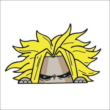 My Hero Academia 'All Might | Angry' Vinyl Car Peeker Sticker