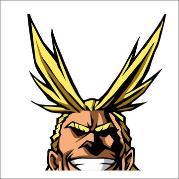 My Hero Academia 'All Might | Laughing' Vinyl Car Peeker Sticker