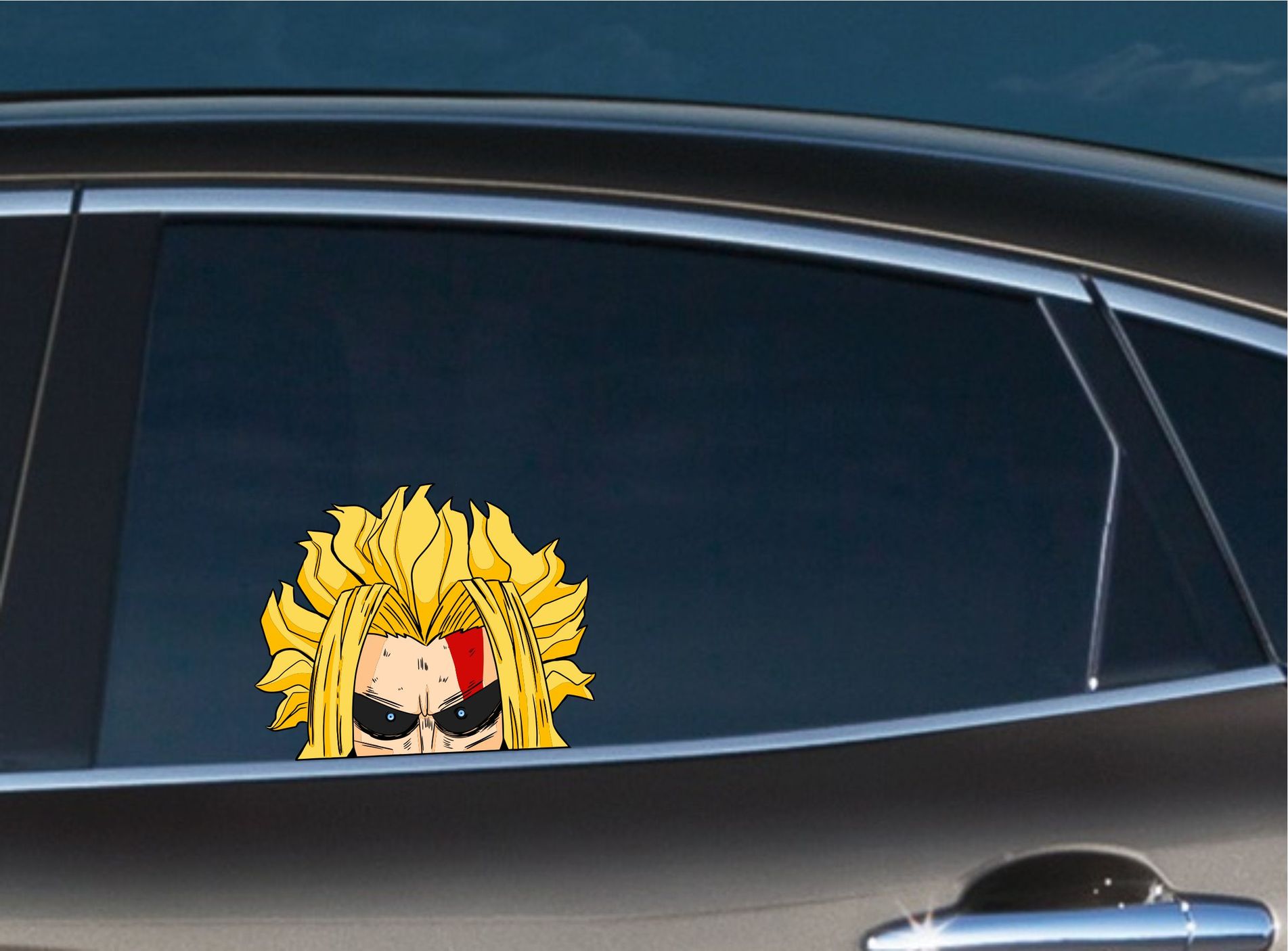 My Hero Academia 'All Might | Forehead' Vinyl Car Peeker Sticker