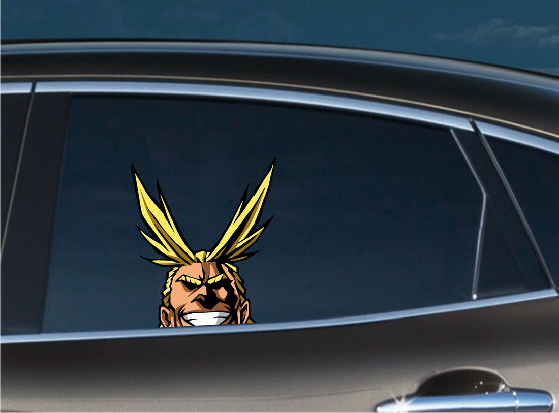 My Hero Academia 'All Might | Laughing' Vinyl Car Peeker Sticker