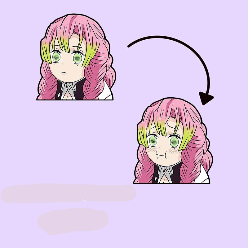 Demon Slayer 'Mitsuri Kanroji | 2.0' Vinyl Car 3D Motion Sticker