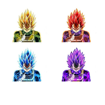 Dragon Ball Z 'Vegeta | 1.0' Vinyl Car 3D Motion Sticker