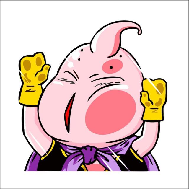 Dragon Ball Z 'Majin Buu | Pressed Face' Vinyl Car Sticker