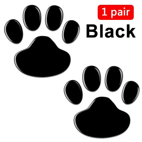 Cute Dog Paws 'Black' Vinyl Car Sticker
