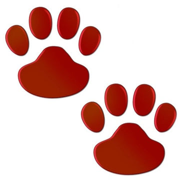 Cute Dog Paws 'Red' Vinyl Car Sticker