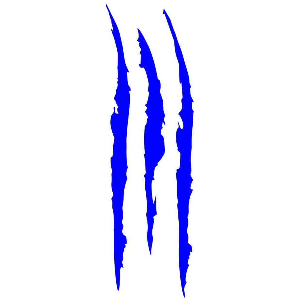 Cool 'Monster Claw Scratch | Blue' Vinyl Car Sticker