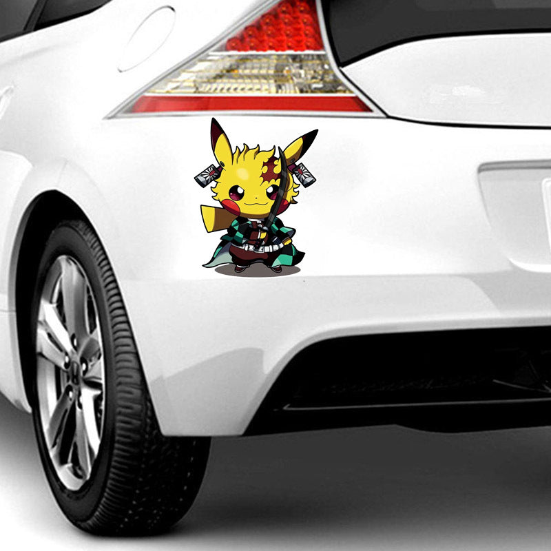 Pokémon 'Pikachu x Tanjiro | 2.0' Vinyl Car Sticker