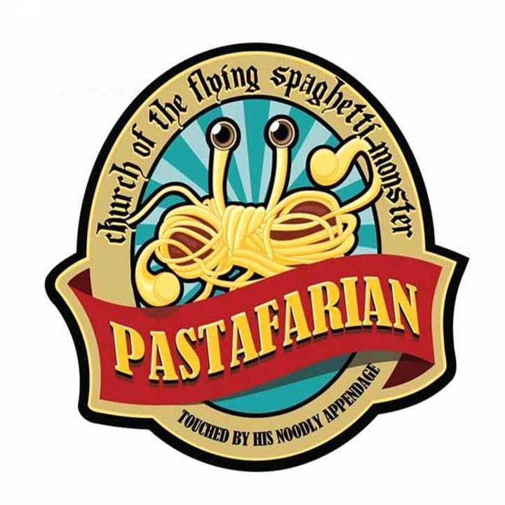Flying Spaghetti Monster 'Church | Pastafarian' Vinyl Car Sticker