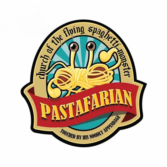 Flying Spaghetti Monster 'Church | Pastafarian' Vinyl Car Sticker