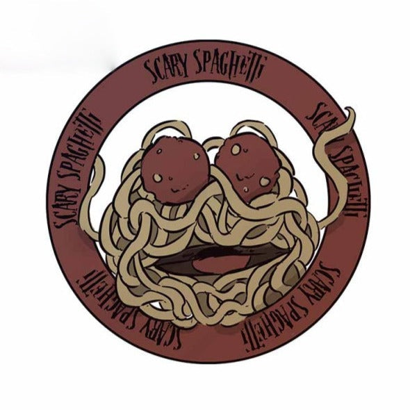 Flying Spaghetti Monster 'Scary Spaghetti' Vinyl Car Sticker