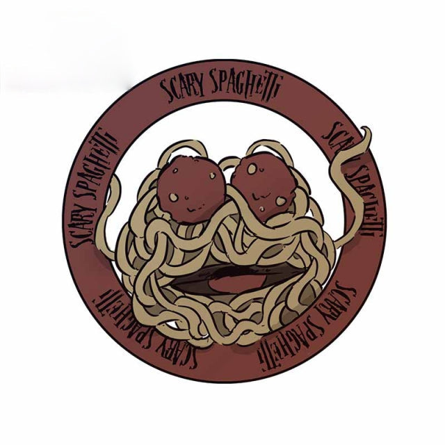 Flying Spaghetti Monster 'Scary Spaghetti' Vinyl Car Sticker