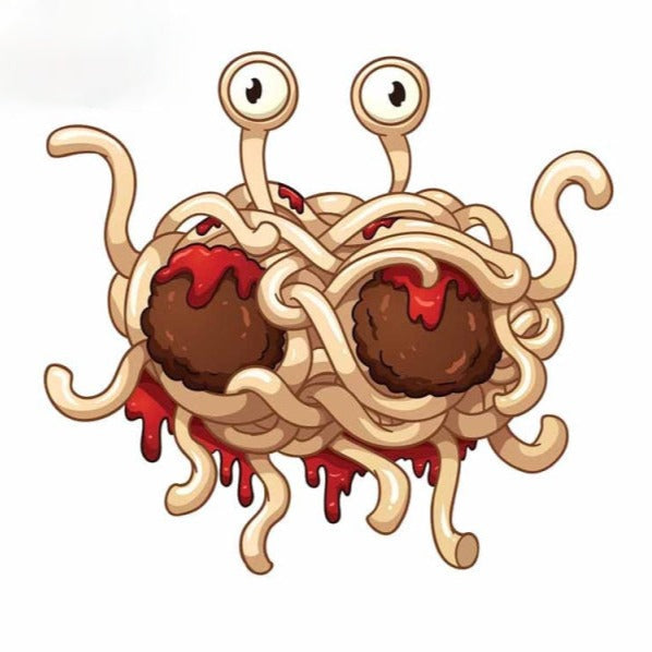 Flying Spaghetti Monster 'Meatballs Monster' Vinyl Car Sticker