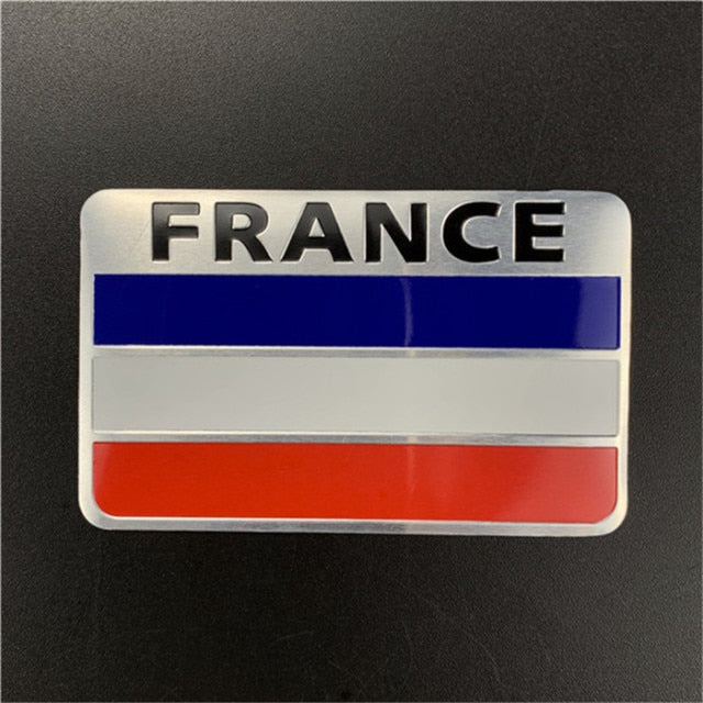 Flag 'France' Metal Car Sticker