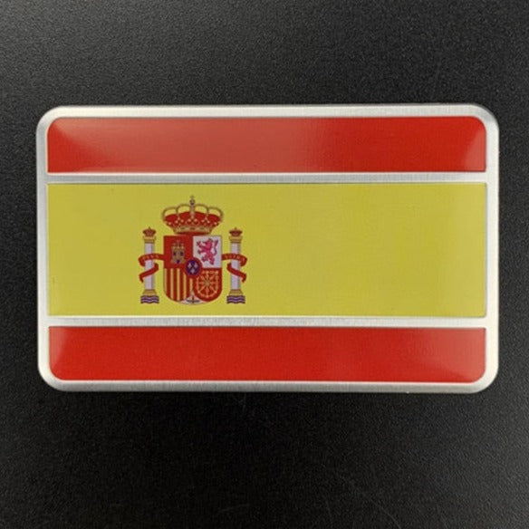 Spain Flag Metal Car Sticker