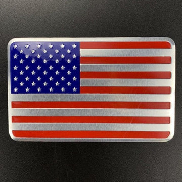 U.S.A. Flag Metal Car Sticker