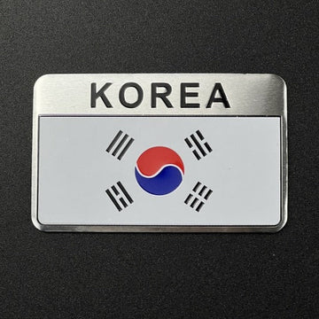 Flag 'Korea' Metal Car Sticker