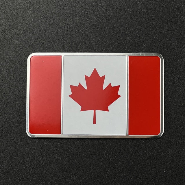 Canada Flag Metal Car Sticker