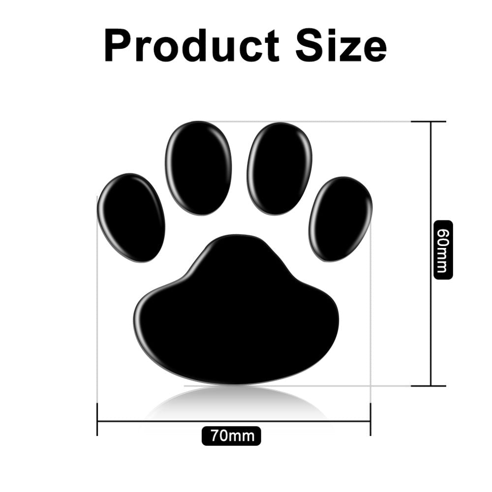 Cute Dog Paws 'Black' Vinyl Car Sticker