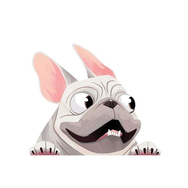 French Bulldog '4.0' Vinyl Car Peeker Sticker