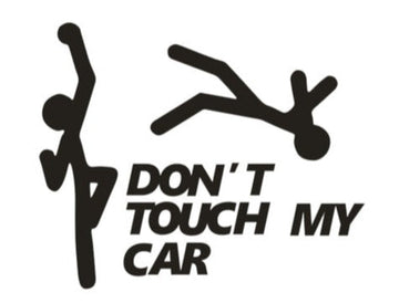 Don't Touch My Car 'Upper Cut Punch' Vinyl Car Sticker