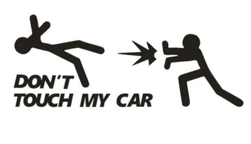 Don't Touch My Car 'Power Attack' Vinyl Car Sticker