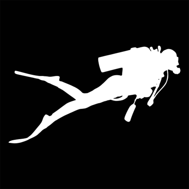 Cool 'Scuba Diving' Vinyl Car Sticker