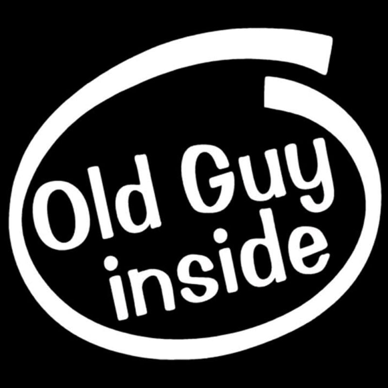 Funny 'Old Guy Inside' Vinyl Car Sticker