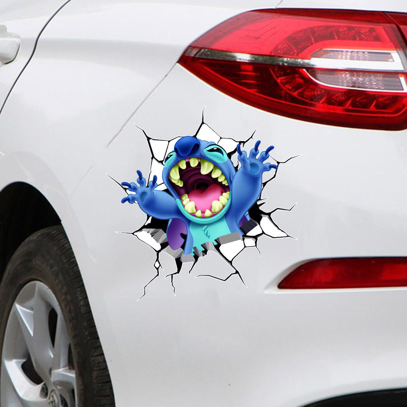 Lilo & Stitch 'Stitch | Yelling' Car Window Vinyl Sticker