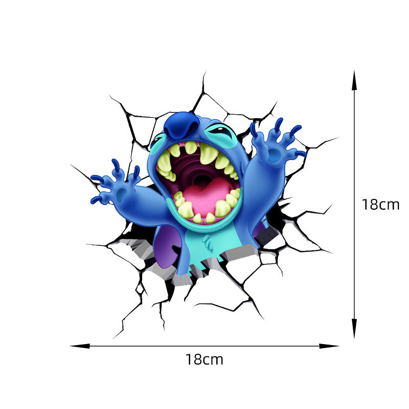 Lilo & Stitch 'Stitch | Yelling' Car Window Vinyl Sticker