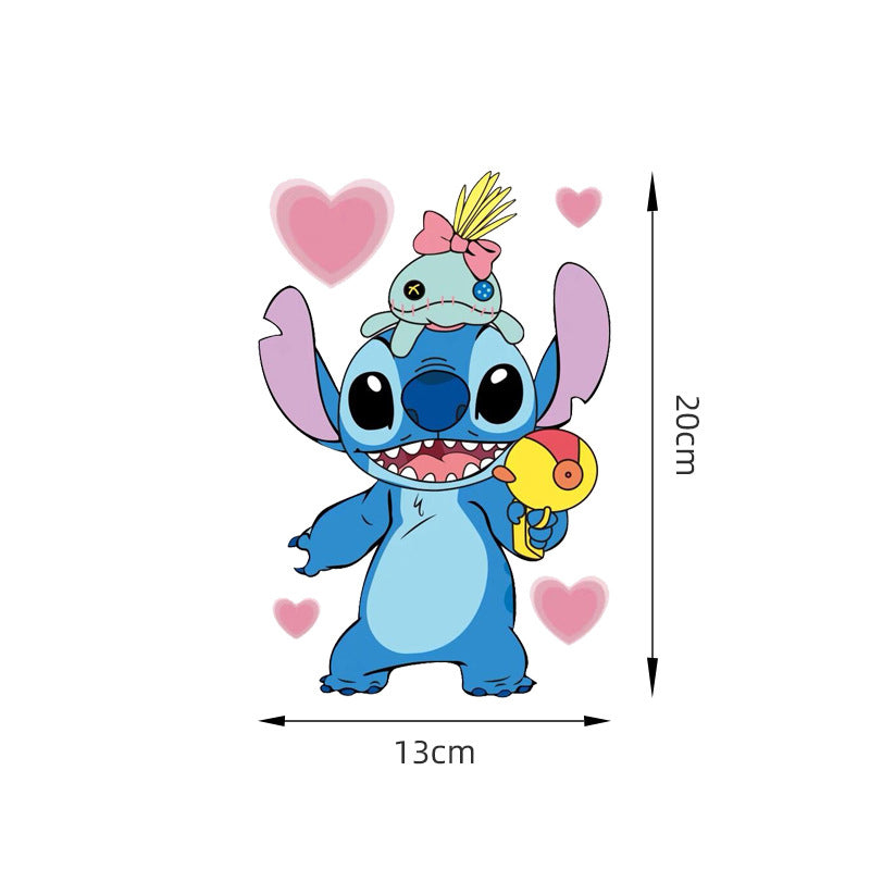 Lilo & Stitch 'Stitch & Scrump Doll | Playing | Hearts' Vinyl Car Sticker