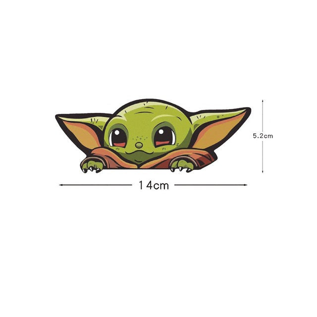 Star Wars 'Baby Yoda | Clinging' Vinyl Car Peeker Sticker