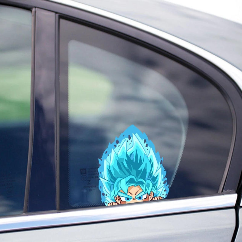 Dragon Ball Z 'Goku Super Saiyan Blue' Vinyl Car Peeker Sticker