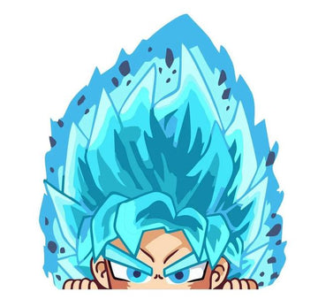Dragon Ball Z 'Goku Super Saiyan Blue' Vinyl Car Peeker Sticker
