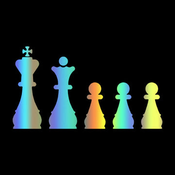 Cool 'Chess Pieces | Laser' Vinyl Car Sticker