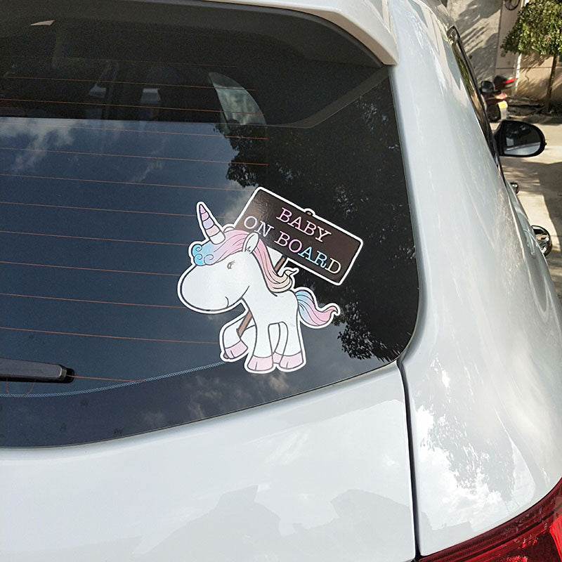 Baby On Board 'Charming Baby Unicorn' Vinyl Car Sticker