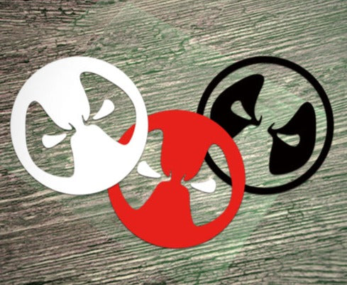 Deadpool 'Reflective Logo | Black' Vinyl Car Sticker