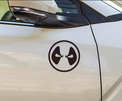 Deadpool 'Reflective Logo | Black' Vinyl Car Sticker