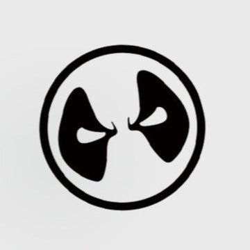 Deadpool 'Reflective Logo | Black' Vinyl Car Sticker