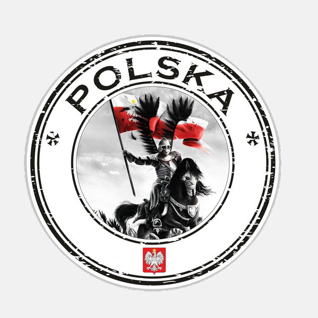 Flag of Poland 'Winged Hussar | Polska Seal' Vinyl Car Sticker