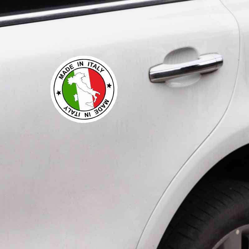 Flag of Italy 'Made In Italy | Map' Vinyl Car Sticker