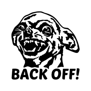 Chihuahua 'Back Off!' Vinyl Car Sticker