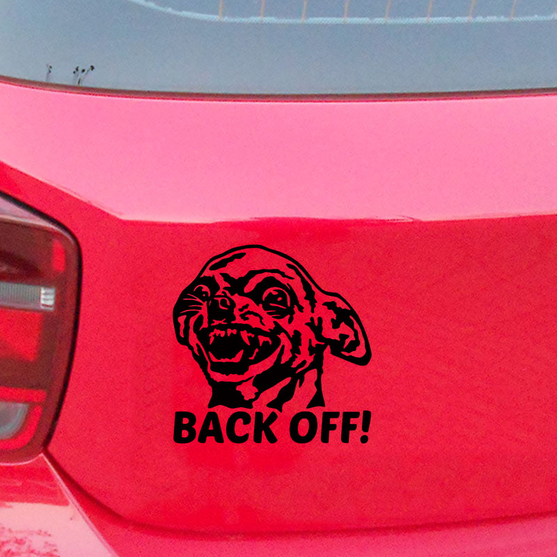 Chihuahua 'Back Off!' Vinyl Car Sticker