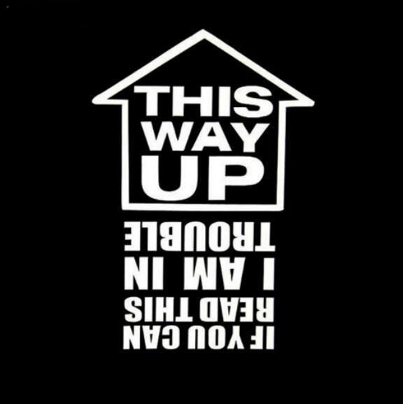 Arrow Sign 'This Way Up' Vinyl Car Sticker